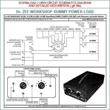 CLICK to download and view Schematics Circuit Diagram and Control Layout Details