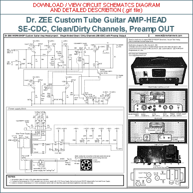 CLICK to download and view Schematics Circuit Diagram and Control Layout Details