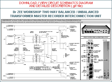 CLICK HERE TO DOWNLOAD / VIEW SCHEMATICS CIRCUIT DIAGRAM and DETAILS