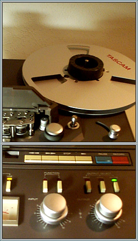 MZE-Electroarts Entertainment - : MZE and ZEE DUB LAB  PRODUCTION STUDIO - TASCAM Reel-To-Reel 2-track Master Analog Tape Recorder