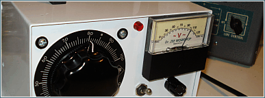 Dr. ZEE WORKSHOP POWERSTAT 0-120VAC Variable Transformer VARIAC with Output Line Voltage Monitor Meter